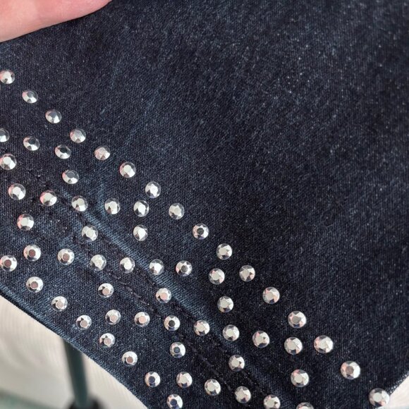 DIANE GILMAN GORGEOUS EMBELLISHED DENIM JACKET, SZ. S - Picture 5 of 9